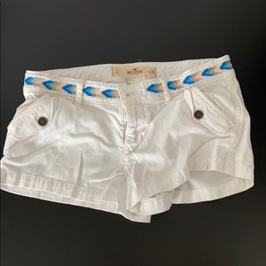 White Hollister shorts